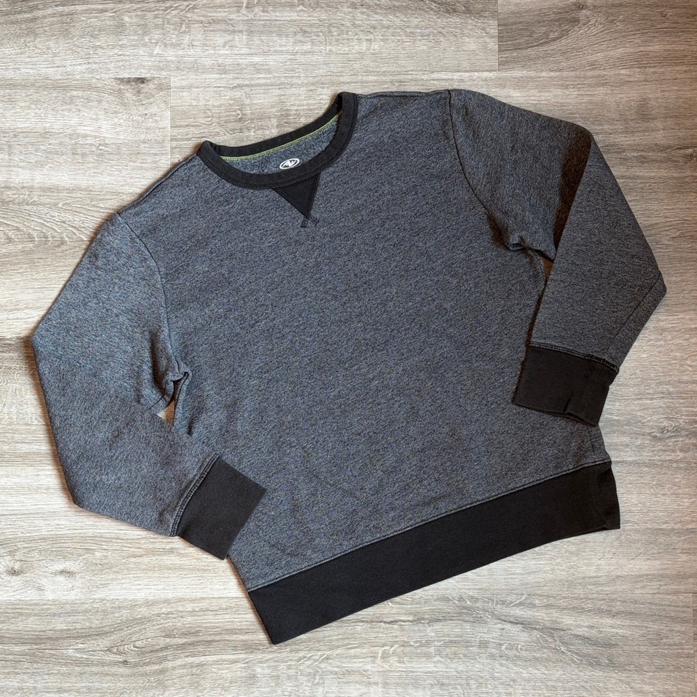 Athletic Works boys gray long sleeve sweater
